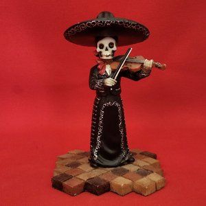 Summit Collection Day Of The Dead Wedding Band Mariachi Violin Player Skeleton S